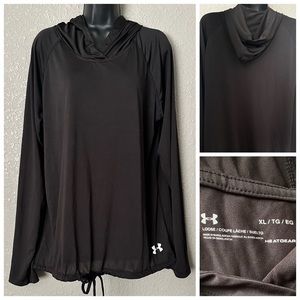 XL - Under Armour Loose Active Hoodie Top